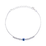 Load image into Gallery viewer, 925 Sterling Silver Evil Eye Beaded Bracelet for Women - Taraash