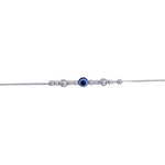 Load image into Gallery viewer, 925 Sterling Silver Evil Eye Beaded Chain Bracelet for Women - Taraash