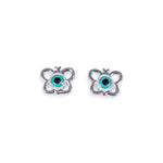 Load image into Gallery viewer, 925 Sterling Silver Evil Eye Butterfly Jewellery Set For Girls - Taraash