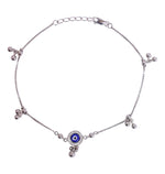 Load image into Gallery viewer, 925 Sterling Silver Evil Eye Charm Single Anklets for Women - Taraash