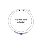 Load image into Gallery viewer, 925 Sterling Silver Evil Eye Multi Beaded Chain Bracelet for Women - Taraash