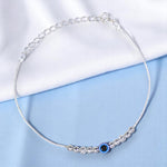 Load image into Gallery viewer, 925 Sterling Silver Evil Eye Multi Beaded Chain Bracelet for Women - Taraash