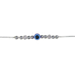 Load image into Gallery viewer, 925 Sterling Silver Evil Eye Multi Beaded Chain Bracelet for Women - Taraash