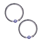 Load image into Gallery viewer, 925 Sterling Silver Evil Eye Nazariya Bangle for Kids - Taraash