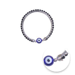 Load image into Gallery viewer, 925 Sterling Silver Evil Eye Nazariya Bangle for Kids - Taraash