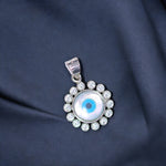 Load image into Gallery viewer, 925 Sterling Silver Evil Eye Pendant with Cubic Zirconia For Unisex - Taraash