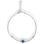 Load image into Gallery viewer, 925 Sterling Silver Evil Eye Silver Beads Bracelet For Women - Taraash