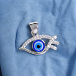 Load image into Gallery viewer, 925 Sterling Silver Eye Design Pendant with CZ For Unisex - Taraash