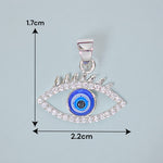 Load image into Gallery viewer, 925 Sterling Silver Eye Design Pendant with CZ For Unisex - Taraash