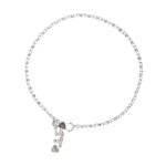 Load image into Gallery viewer, 925 Sterling Silver Fancy Chain with Charms Single Anklet For Women - Taraash