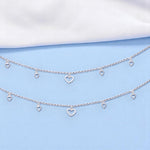 Load image into Gallery viewer, 925 Sterling Silver Fashionable Love Anklet with Heart Charm for Women - Taraash