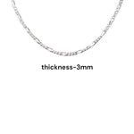 Load image into Gallery viewer, 925 Sterling Silver Figaro 15 inch Chain for Kids - Taraash
