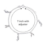 Load image into Gallery viewer, 925 Sterling Silver Fish Charm Chain Anklets for Girls - Taraash