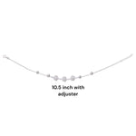 Load image into Gallery viewer, 925 Sterling Silver Floral Charm Beaded Anklet for Women - Taraash