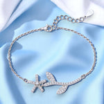 Load image into Gallery viewer, 925 Sterling Silver Floral Leaf Link Chain Bracelet for Women - Taraash