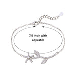 Load image into Gallery viewer, 925 Sterling Silver Floral Leaf Link Chain Bracelet for Women - Taraash