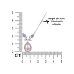 Load image into Gallery viewer, 925 Sterling Silver Floral & Pearl Drop CZ Jewelry Set for Women - Taraash