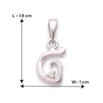 Load image into Gallery viewer, 925 Sterling Silver "G" Letter Cz Pendant For Men And Women - Taraash