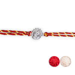 Load image into Gallery viewer, 925 Sterling Silver Ganpati Motif Thread Rakhi For Brother - Taraash