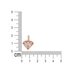 Load image into Gallery viewer, 925 Sterling Silver Geometric Rose Gold Inverted Pyramid Pendant with CZ for women - Taraash