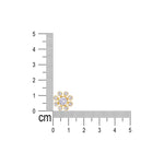 Load image into Gallery viewer, 925 Sterling Silver Gold CZ Round Shape Stud Earrings for Women - Taraash