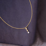 Load image into Gallery viewer, 925 Sterling Silver Gold Plated CZ Necklace for Women - Taraash