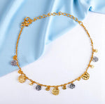 Load image into Gallery viewer, 925 Sterling Silver Gold Plated Designer Charm Anklet For Women - Taraash