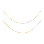 Load image into Gallery viewer, 925 Sterling Silver Gold Plated Fox Tail Anklets for Women - Taraash