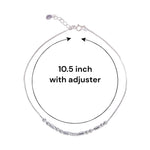 Load image into Gallery viewer, 925 Sterling Silver Graceful Multi Beaded Chain Anklet For Women - Taraash