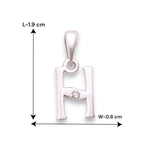 Load image into Gallery viewer, 925 Sterling Silver "H" Letter Cz Pendant For Men And Women - Taraash
