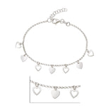 Load image into Gallery viewer, 925 Sterling Silver Heart Charms Bracelet Gift for Womens - Taraash