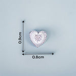 Load image into Gallery viewer, 925 Sterling Silver Heart Shaped CZ Stud Earrings for Women - Taraash