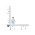 Load image into Gallery viewer, 925 Sterling Silver Heart - Shaped Evil Eye Pendant with Sparkling Cubic Zirconia For Womens - Taraash