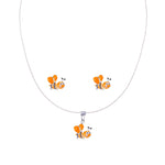 Load image into Gallery viewer, 925 Sterling Silver Honey Bee Enamel Kids Jewellery Set for Girls - Taraash