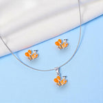 Load image into Gallery viewer, 925 Sterling Silver Honey Bee Enamel Kids Jewellery Set for Girls - Taraash