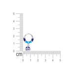 Load image into Gallery viewer, 925 Sterling Silver Hoop Jhumki Earrings with Colorful Enamel for Girls/Women - Taraash