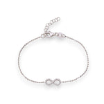 Load image into Gallery viewer, 925 Sterling Silver Infinity CZ Bracelet Gift for Womens - Taraash