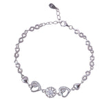 Load image into Gallery viewer, 925 Sterling Silver Infinity Links CZ Bracelet for Women - Taraash