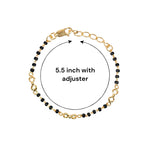 Load image into Gallery viewer, 925 Sterling Silver Infinity Nazriya Gold Plated Bracelet for Kids - Taraash