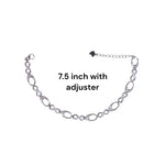 Load image into Gallery viewer, 925 Sterling Silver Infinity Oval CZ Bracelet for Women - Taraash