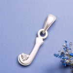 Load image into Gallery viewer, 925 Sterling Silver "J" Letter Cz Pendant For Men And Women - Taraash
