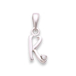 Load image into Gallery viewer, 925 Sterling Silver "K" Letter Cz Pendant For Men And Women - Taraash