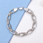 Load image into Gallery viewer, 925 Sterling Silver Link Chain Bracelet For Mens - Taraash