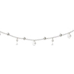 Load image into Gallery viewer, 925 Sterling Silver Lock & Key CZ Beaded Anklet for Women - Taraash
