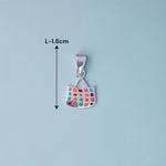 Load image into Gallery viewer, 925 Sterling Silver Multi Color Bag Pendant for Girls - Taraash