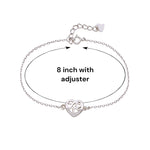 Load image into Gallery viewer, 925 Sterling Silver Multi Heart Chain CZ Bracelet for Women - Taraash