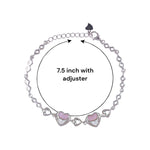 Load image into Gallery viewer, 925 Sterling Silver Multi Heart CZ Bracelet for Women - Valentine's Day Special - Taraash