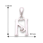 Load image into Gallery viewer, 925 Sterling Silver "N" Letter Cz Pendant For Men And Women - Taraash