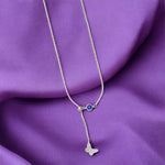 Load image into Gallery viewer, 925 Sterling Silver Necklace with Blue CZ and Butterfly Pendant for women - Taraash