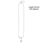 Load image into Gallery viewer, 925 Sterling Silver Necklace with Pink CZ stone and Halo Pendant For women - Taraash